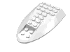Деталь LEGO Aircraft Fuselage Curved Aft Section 6 x 10 Top, Белый