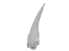 Деталь LEGO Barb Large (Claw, Horn), Белый