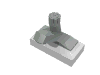 Набор LEGO Tap 1 x 2 (Complete) White/Light Grey, Белый