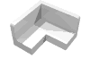 Деталь LEGO Панель угловая 2 x 2 x 1, Белый