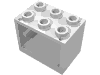Деталь LEGO Шкаф 2 x 3 x 2, с полыми штырьками, Белый