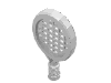Деталь LEGO Minifig Tennis Racket, Белый