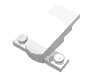 Деталь LEGO Wedge 4 x 2 x 1 1/3 with 1 x 4 Base, Белый