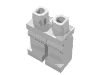 Деталь LEGO Бёдра с ногами, Белый