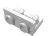 Деталь LEGO Кронштейн перевёрнутый 1 x 2 - 1 x 2, Белый