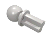 Набор LEGO Technic Axle Towball, Very Light Bluish Gray