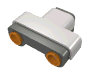 Деталь LEGO Electric Ultrasonic Sensor - NXT, Очень светлый сине-серый