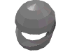 Деталь LEGO Minifig Standard Helmet, Матовый серебристый