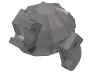 Деталь LEGO Minifig Helmet Ninja (Samurai), Матовый серебристый