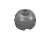 Деталь LEGO Brick, Round 2 x 2 Dome Top - Hollow Stud with Bottom Axle Holder x Shape + Orientation, Матовый серебристый