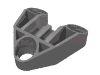Деталь LEGO Technic Connector Block 3 x 3 Triangular, Матовый серебристый