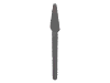 Деталь LEGO Minifig Pike / Spear - Flexible Rubber, Матовый серебристый
