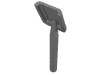 Деталь LEGO Minifig Shovel [Round Stem End], Матовый серебристый