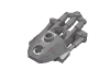 Деталь LEGO Bionicle Toa Inika Thigh Cover, Матовый серебристый