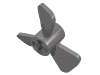 Деталь LEGO Propeller 3 Blade 3 Diameter, Матовый серебристый