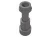 Деталь LEGO Minifig Telescope, Матовый серебристый