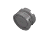 Деталь LEGO Wheel 11 x 6 with Smooth Hubcap, Матовый серебристый