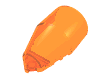Набор LEGO Windscreen 7 x 4 x 2 Round, Прозрачный оранжевый