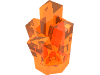 Деталь LEGO Rock 1 x 1 Crystal 5 Point, Прозрачный оранжевый