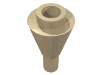 Деталь LEGO Ice Cream Cone, Песочный