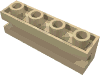 Набор LEGO Brick Special 1 x 4 with Groove, Tan