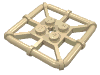 Деталь LEGO Plate Special 2 x 2 with Bar Frame Square, Песочный