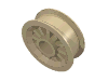 Деталь LEGO Wheel Spoked 2 x 2 with Pin Hole, Песочный
