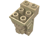 Деталь LEGO Brick Special 2 x 3 x 3 with Cutout and Lion Head, Песочный