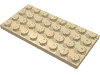 Деталь LEGO Пластина 4 x 8, Песочный