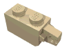 Деталь LEGO Hinge Brick 1 x 2 Locking with 1 Finger Vertical End, Песочный