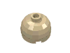 Деталь LEGO Brick Round 2 x 2 Dome Top - Blocked Open Stud with Bottom Axle Holder x Shape + Orientation, Песочный