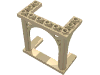 Деталь LEGO Brick, Arch 3 x 6 x 5 Ornamented, Песочный