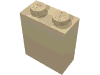 Деталь LEGO Brick 1 x 2 x 2 with Inside Axle Holder, Песочный