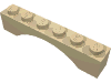 Деталь LEGO Кирпичик-арка 1 x 6, Песочный