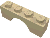 Деталь LEGO Кирпичик-арка 1 x 4, Песочный