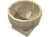 Деталь LEGO Cylinder Hemisphere 2 x 2 Ball Turret Socket Base, Песочный