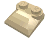 Деталь LEGO Brick Curved 2 x 2 x 2/3 Two Studs, Curved Slope End, Песочный