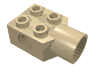 Деталь LEGO Technic Brick Special 2 x 2 with Pin Hole, Rotation Joint Socket, Песочный