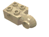 Деталь LEGO Technic Brick Special 2 x 2 with Pin Hole, Rotation Joint Ball Half [Vertical Side], Песочный