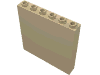 Деталь LEGO Панель 1 x 6 x 5, Песочный