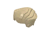 Деталь LEGO Minifig Hair - Swept Back with Widow's Peak, Песочный