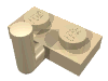 Деталь LEGO Plate Special 1 x 2 with Arm Up [Horizontal Arm 5mm], Песочный
