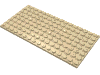 Деталь LEGO Пластина 8 x 16, Песочный
