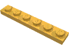 Деталь LEGO Пластина 1 x 6, Ярко-светло-оранжевый