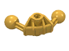 Деталь LEGO Bionicle Ball Joint 4 x 4 x 2 90 Degree with 2 Ball Joints and Axle hole, Ярко-светло-оранжевый