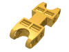 Деталь LEGO Technic Axle and Pin Connector 2 x 5 with Two Ball Joint Sockets, Ярко-светло-оранжевый