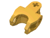 Деталь LEGO Technic, Axle Connector 2 x 3 with Ball Socket, Closed Sides, Squared Ends, Ярко-светло-оранжевый