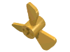 Деталь LEGO Propeller 3 Blade 3 Diameter, Ярко-светло-оранжевый