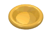 Деталь LEGO Minifig Dish 3 x 3, Ярко-светло-оранжевый
