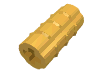Набор LEGO Technic Axle Connector Ridged [with + Hole + Orientation], Bright Light Orange